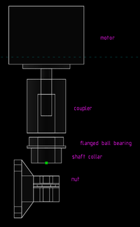 Z drive CAD model