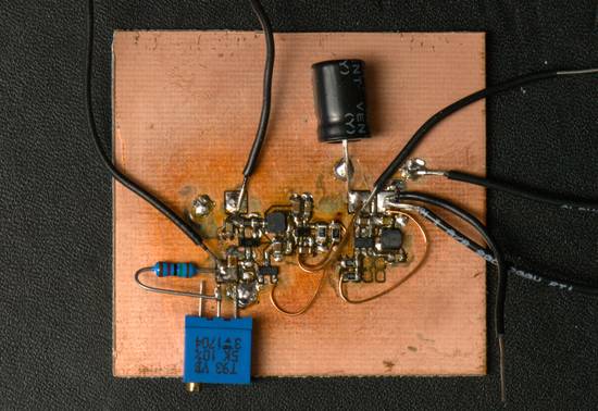 prototype DC/DC converter circuit board
